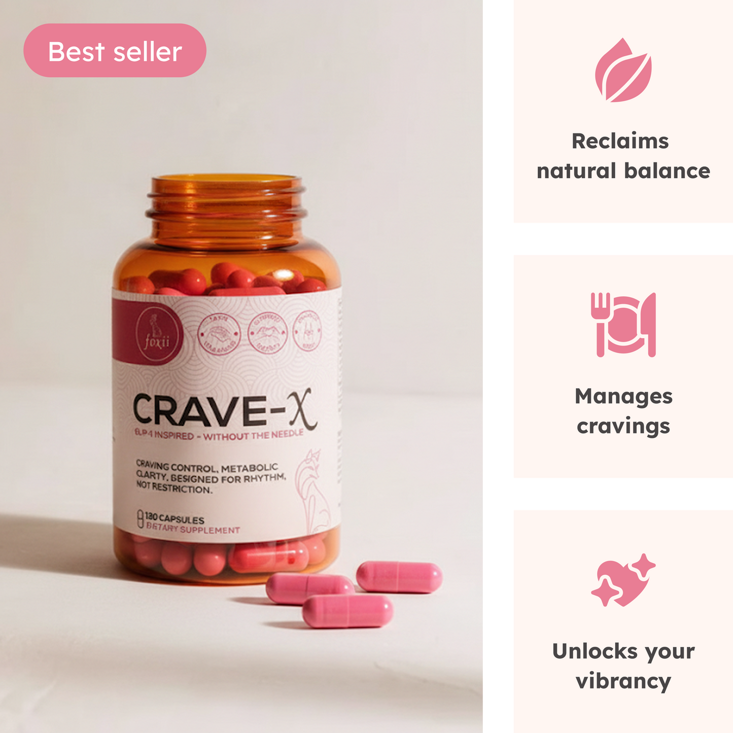 CRAVE-X: GLP-1 DAILY SUPPORT CAPSULES