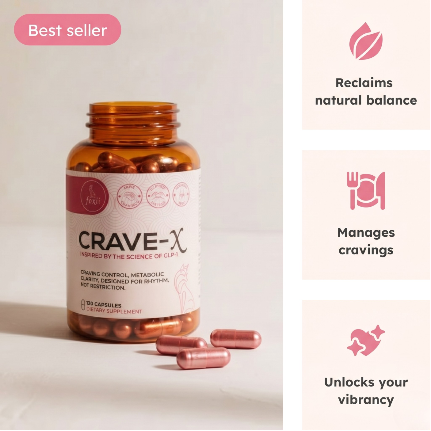 CRAVE-X: GLP-1 DAILY SUPPORT CAPSULES